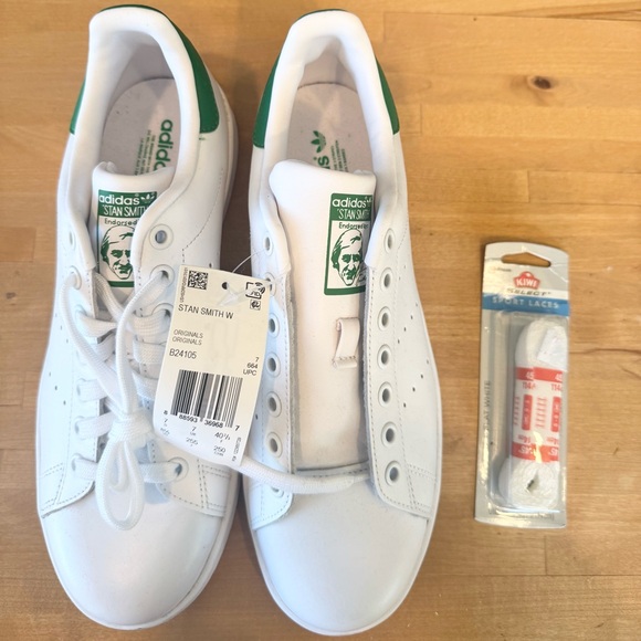 New Men’s Adidas Stan Smith Size 8.5 White Green